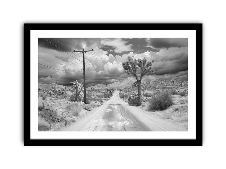 Tree Road framed Print