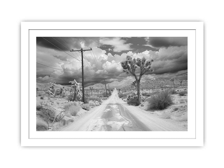 Tree Road framed Print