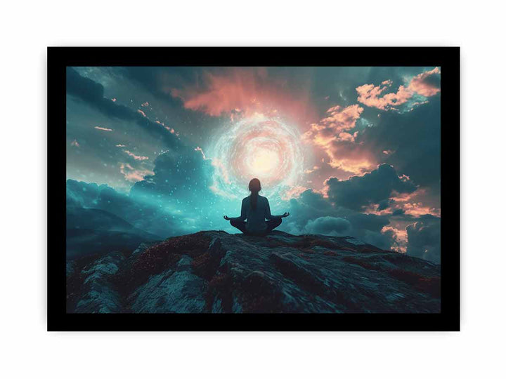 Meditation Art framed Print