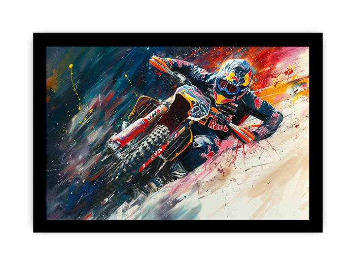 Redbull  Inspired  Painting framed Print