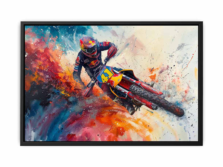 Bike Race Art print canvas Print