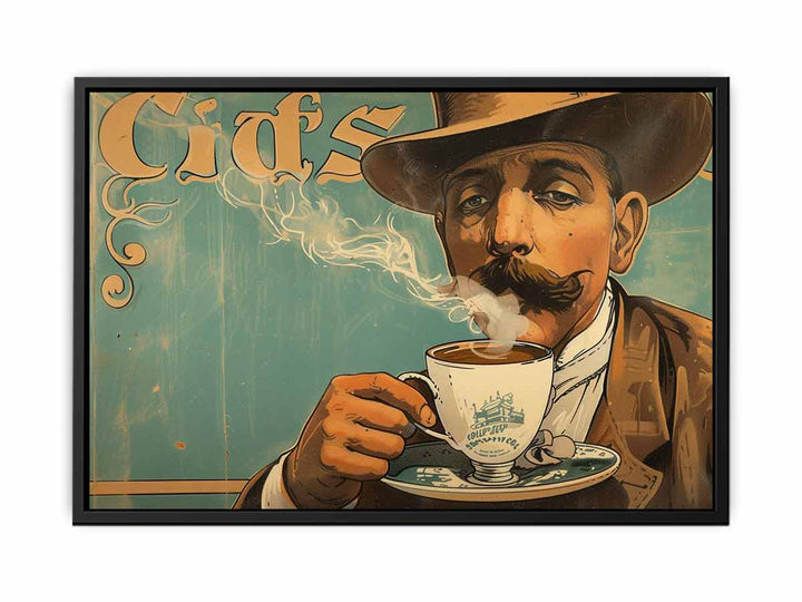 vintage coffee Art 2 canvas Print