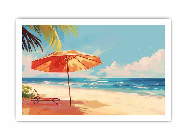 Beach Art framed Print