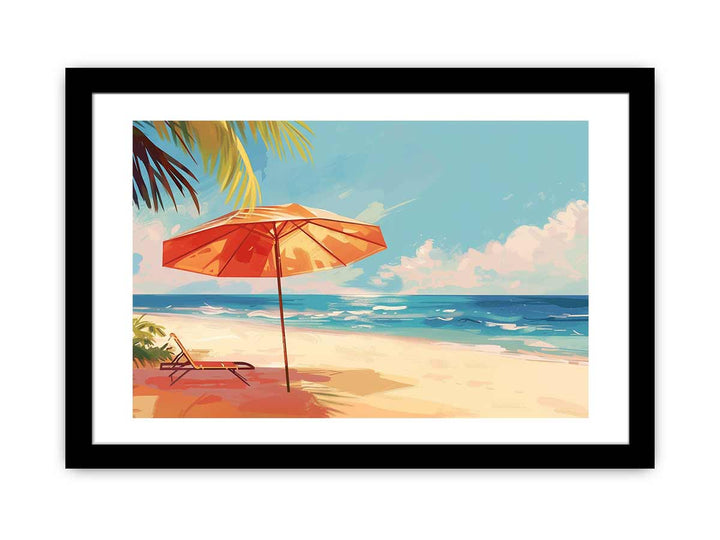 Beach Art framed Print