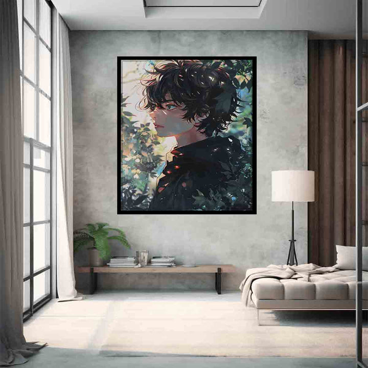 Anime Boy Art Print