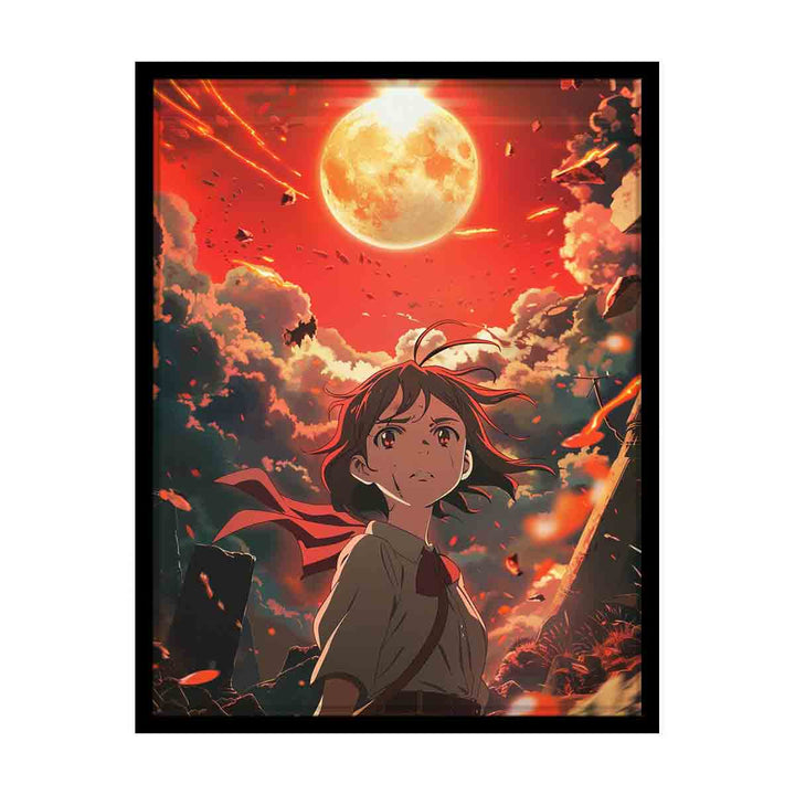 Anime Girl  Art 3 canvas Print