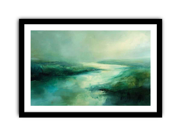 Green River Art framed Print