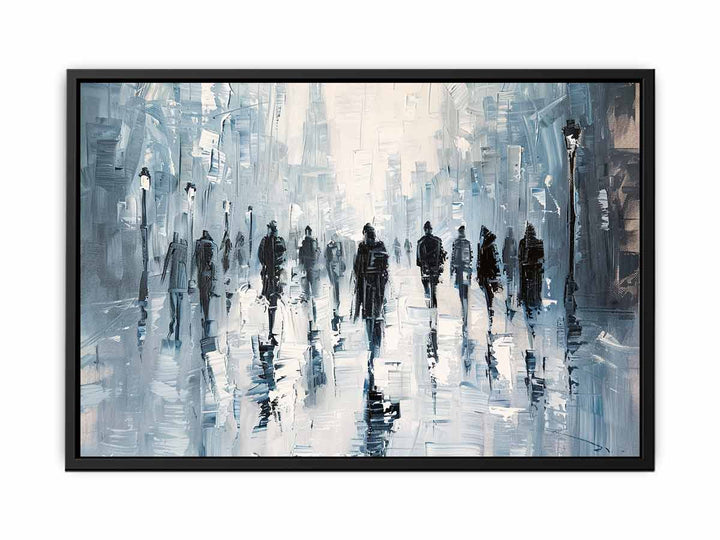 Street Walk in Paris canvas Print