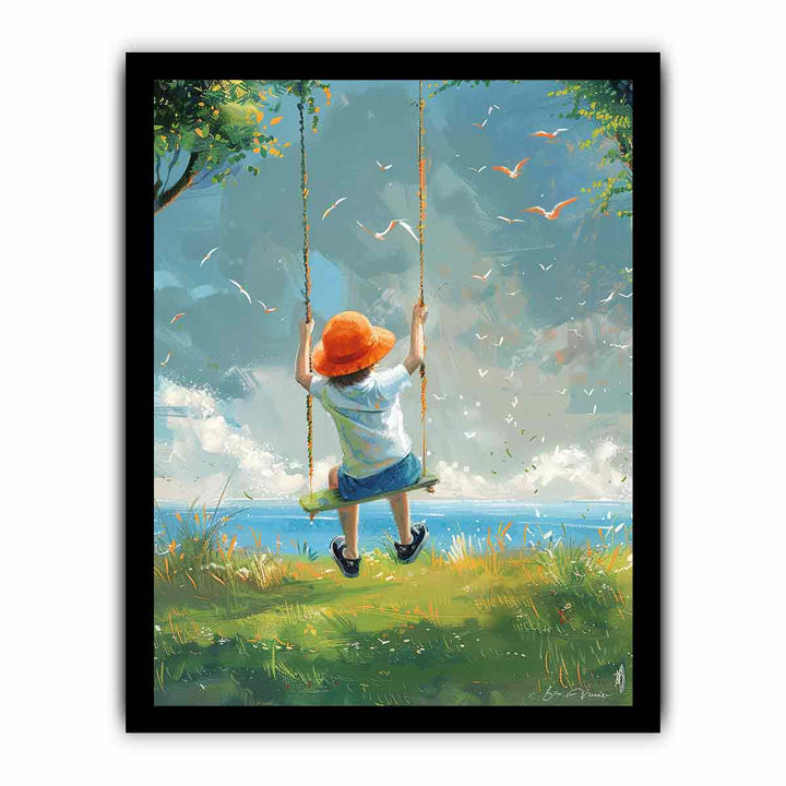 Swinging Art framed Print