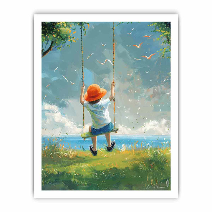 Swinging Art framed Print