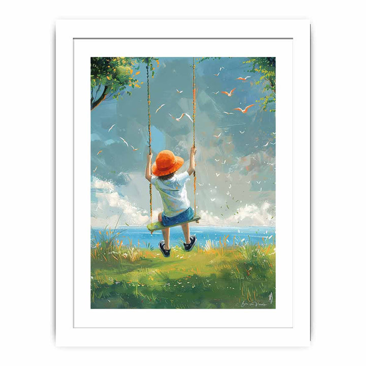 Swinging Art framed Print