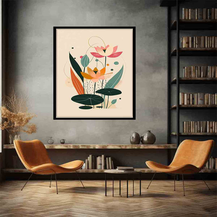 Lotus flowers Art Print