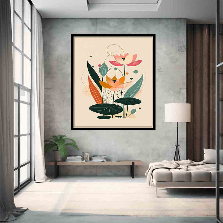 Lotus flowers Art Print