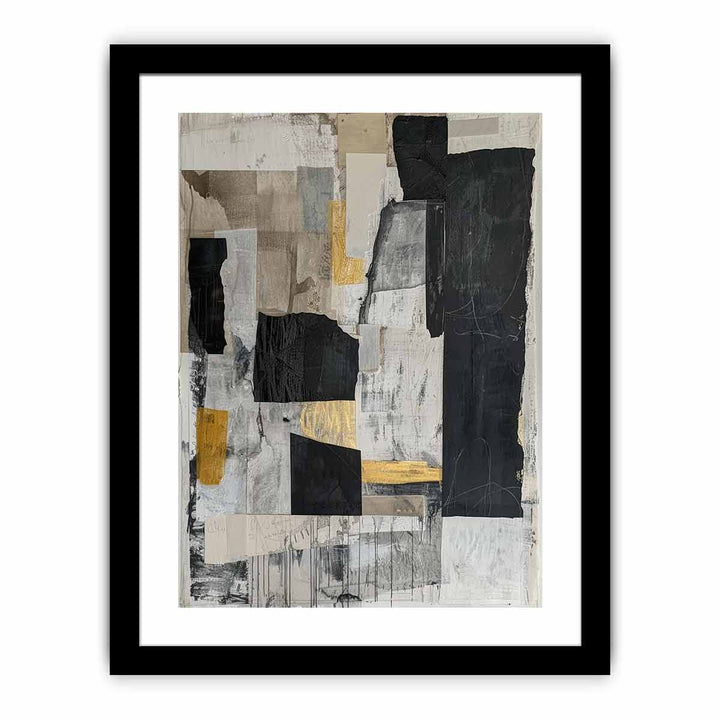 Abstract Shapes Art framed Print