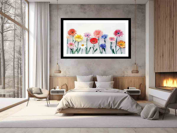 Watercolor Daisies Art Print