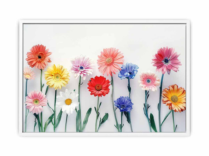 Watercolor Daisies Art Painting