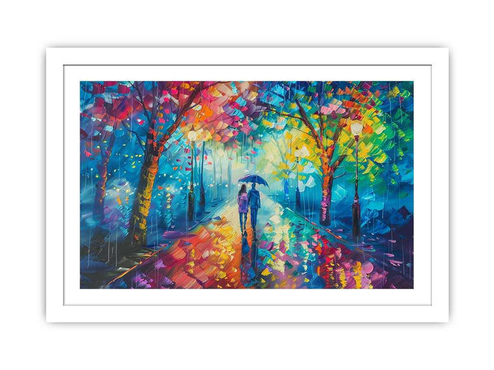 Street Walk Art framed Print