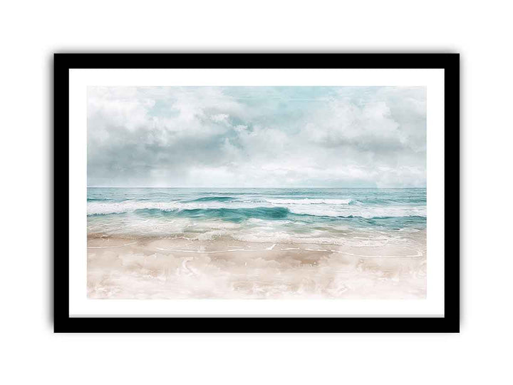 Abstract Beach Art framed Print