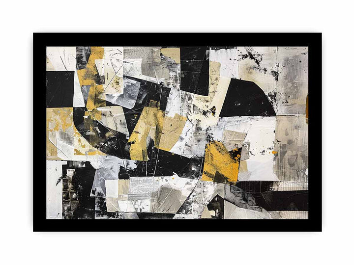 Abstract Squares   framed Print