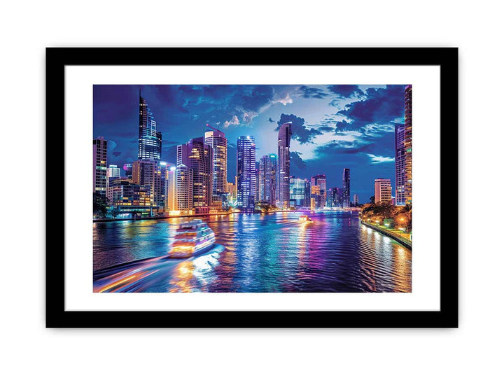 Brisbane River Print framed Print