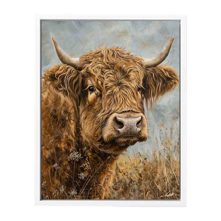 Highland Cow Brown Painting