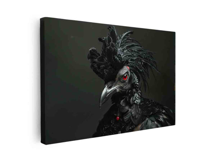  Black Cocky Art canvas Print