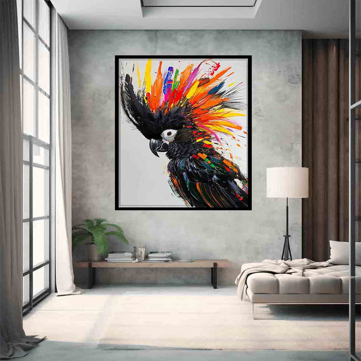 Colorful cockatoo Art Print