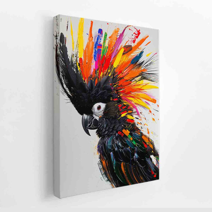 Colorful cockatoo canvas Print