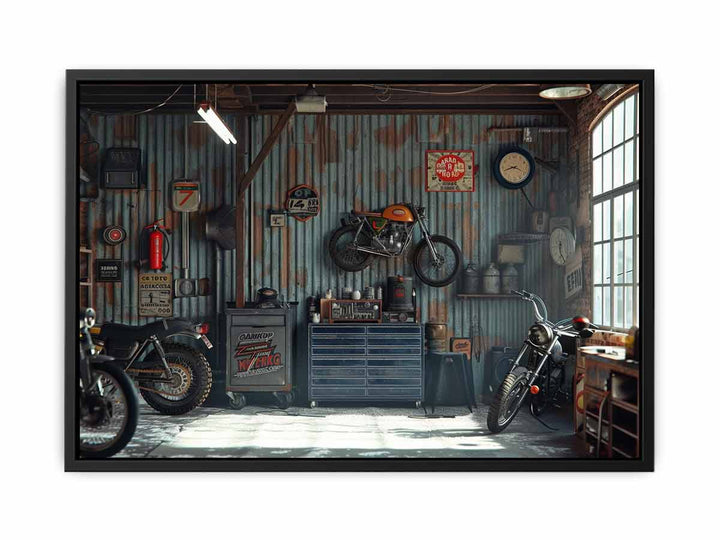 Garage Art  canvas Print