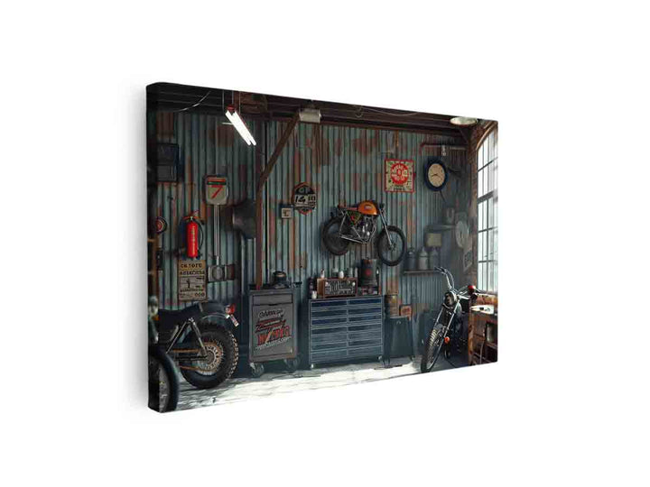 Garage Art  canvas Print