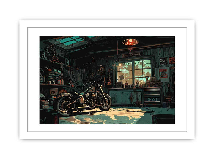 Garage Frame Print framed Print