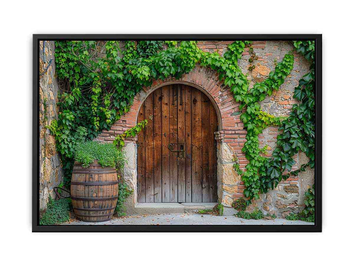 Wooden Door Art canvas Print