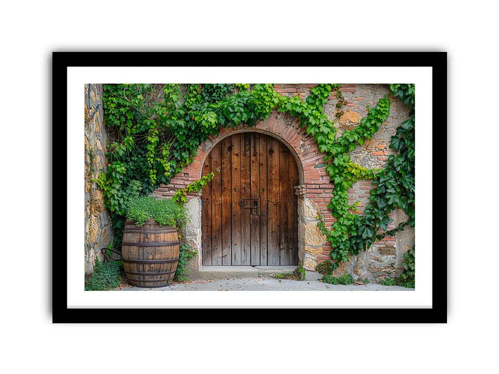 Wooden Door Art framed Print