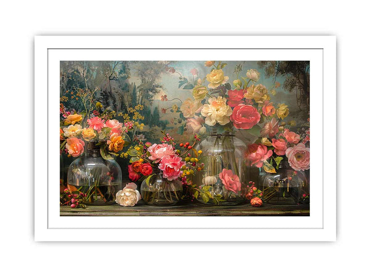 Beautiful Flowers Art framed Print