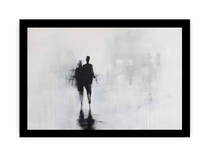 Abstract walk Art framed Print