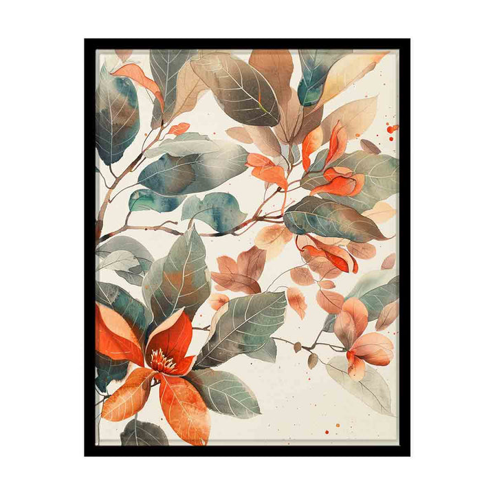 Watercolor Flowers canvas Print