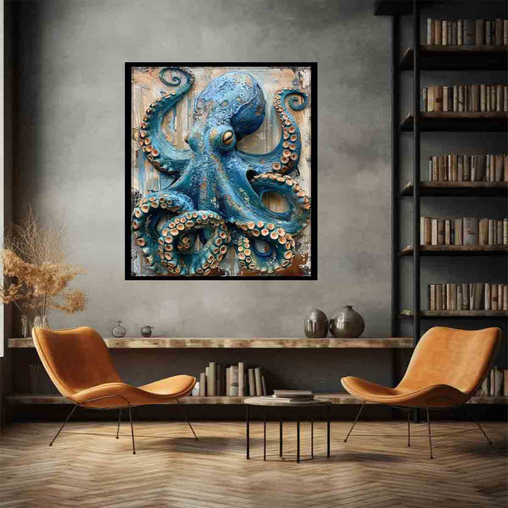 BlueOctopus Art Print