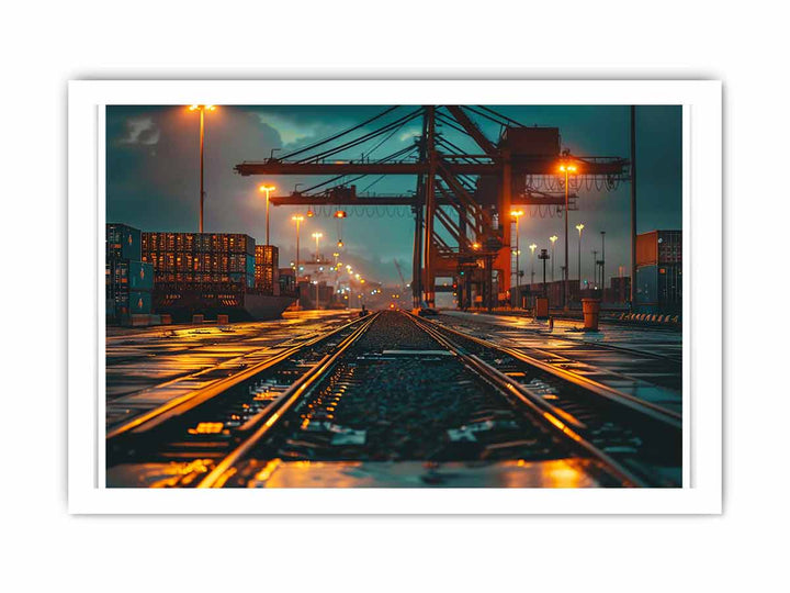 Port Art framed Print