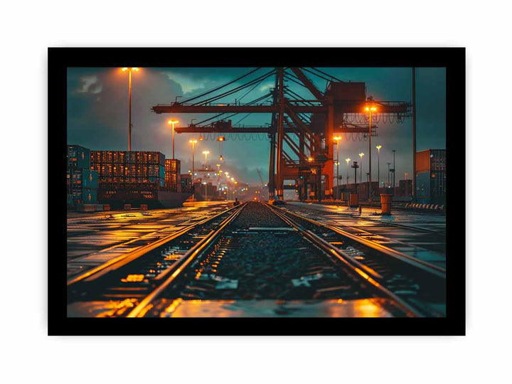 Port Art framed Print