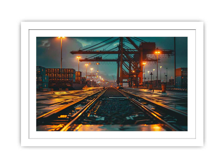 Port Art framed Print