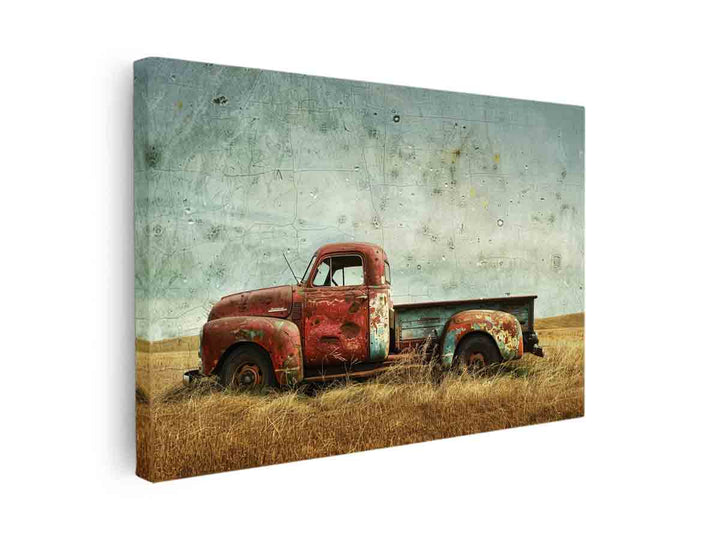 Vinatge Truck Art canvas Print