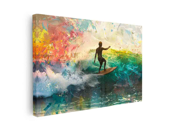 RainbowSurf Art canvas Print