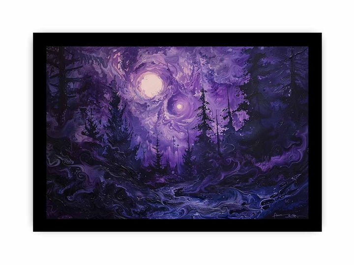 Purple Thought  framed Print