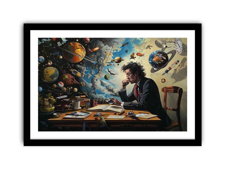 Genius Planing framed Print