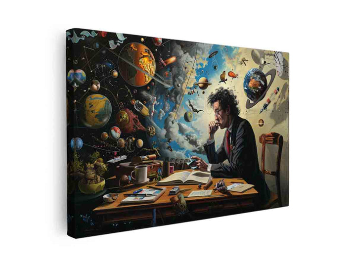 Genius Planing canvas Print