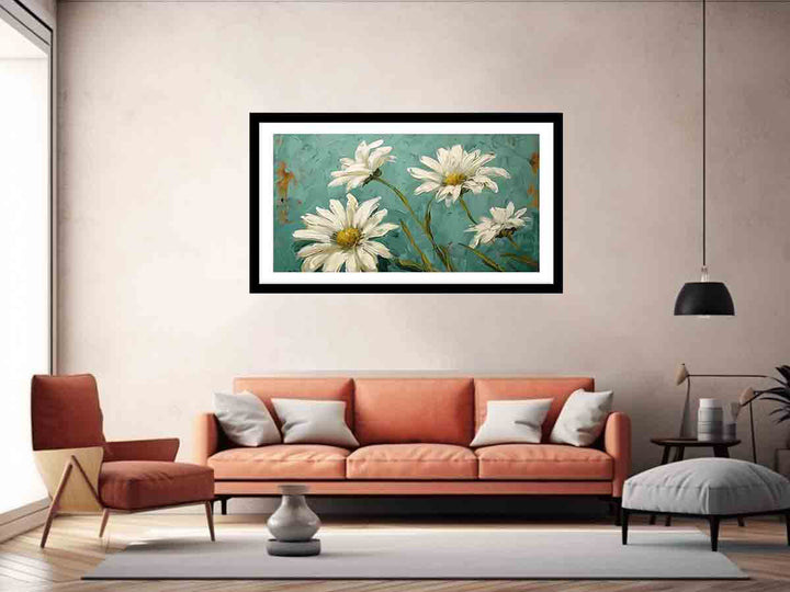 white daisies Art Print