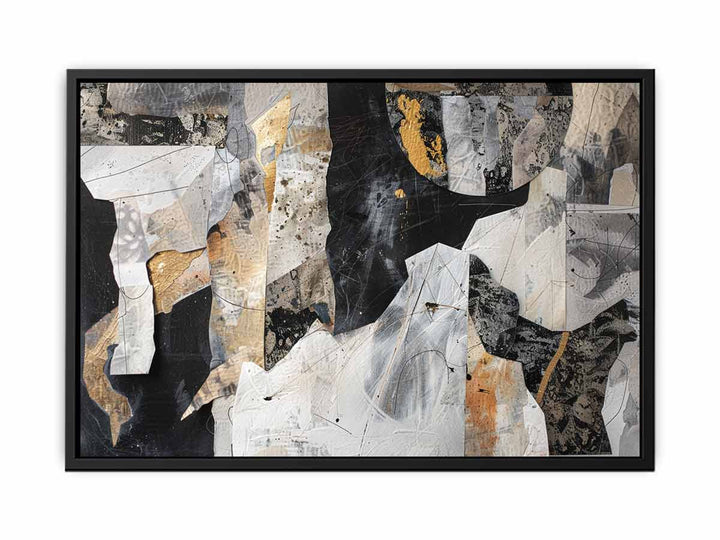 Abstract collage canvas Print