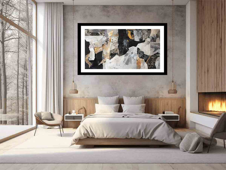 Abstract collage Art Print