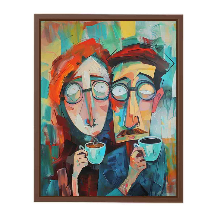 Coffee Couple Art Painting