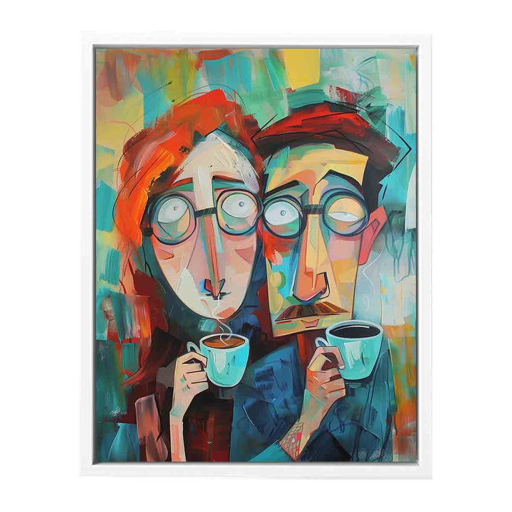 Coffee Couple Art Painting